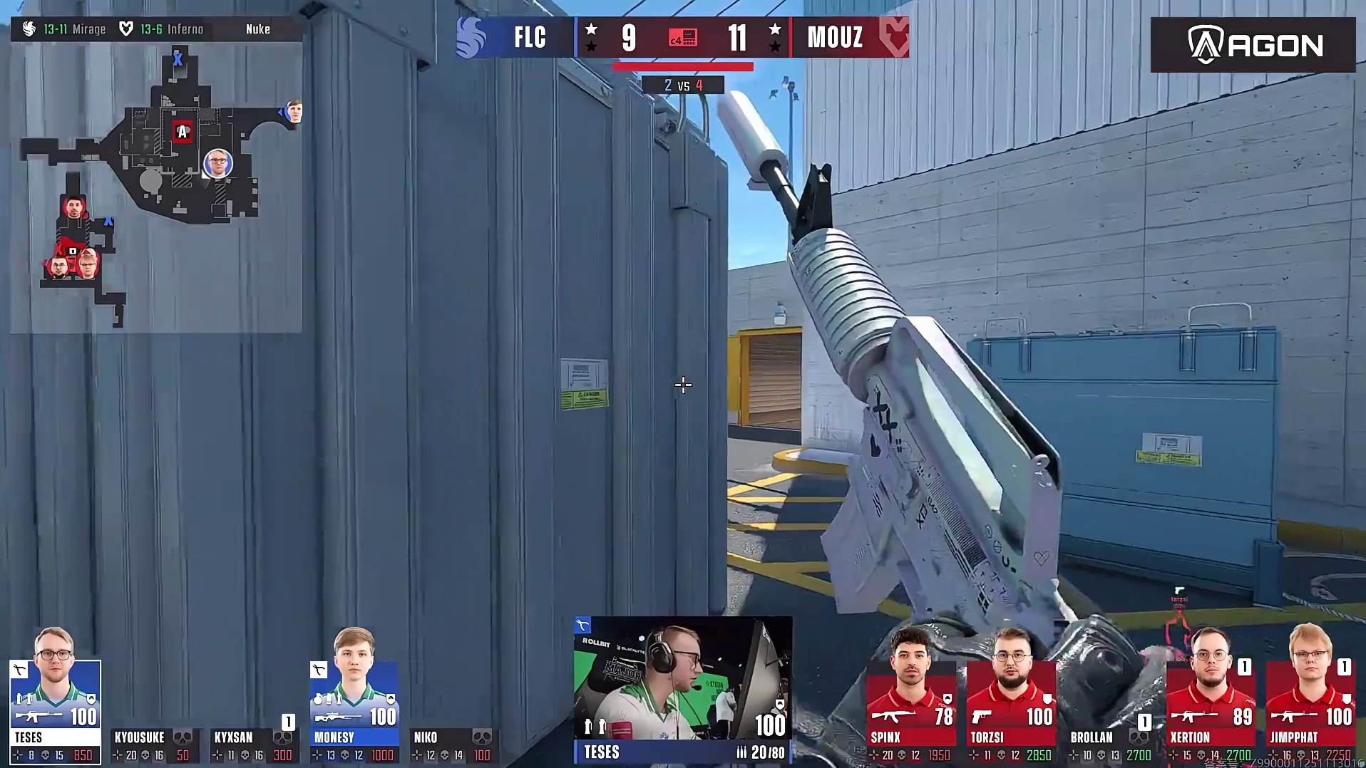 MOUZ经济局手枪暴力突破拿到赛点