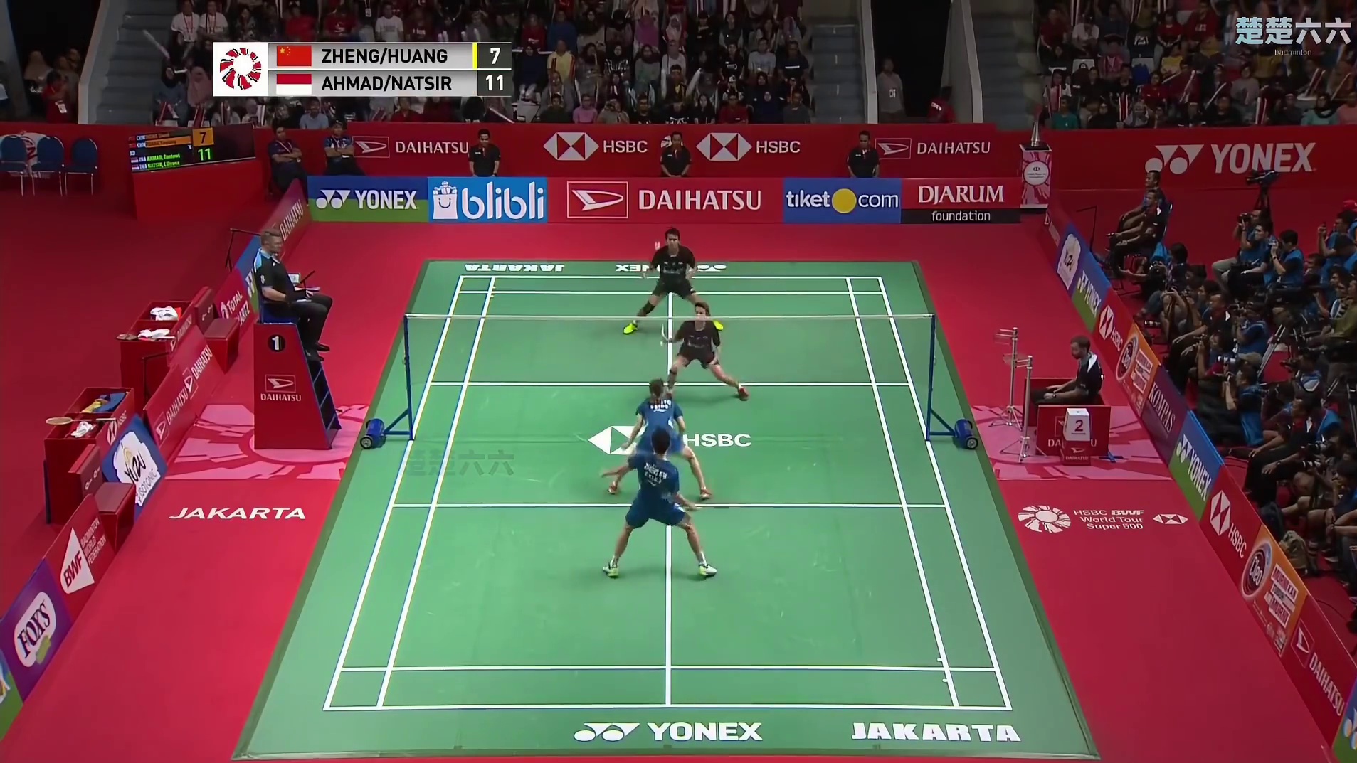 高能频出雅思连续“爆头”，对手：赛前忘记看黄历了 #羽毛球 #雅思组合 #郑思维 #黄雅琼