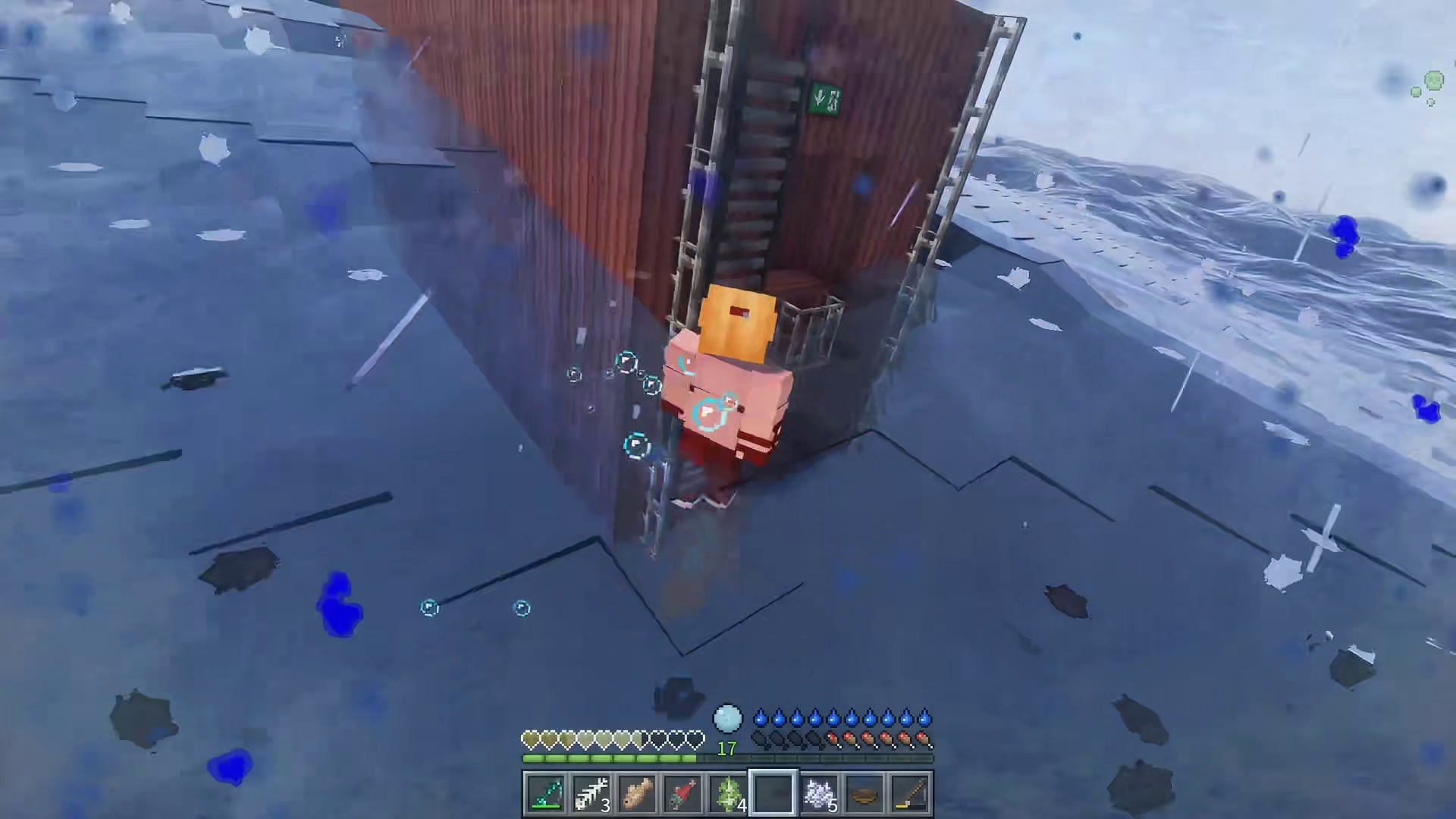 我的世界集装箱极限生存：驾驶集装箱逃离海域！ #我的世界#青年创作者计划