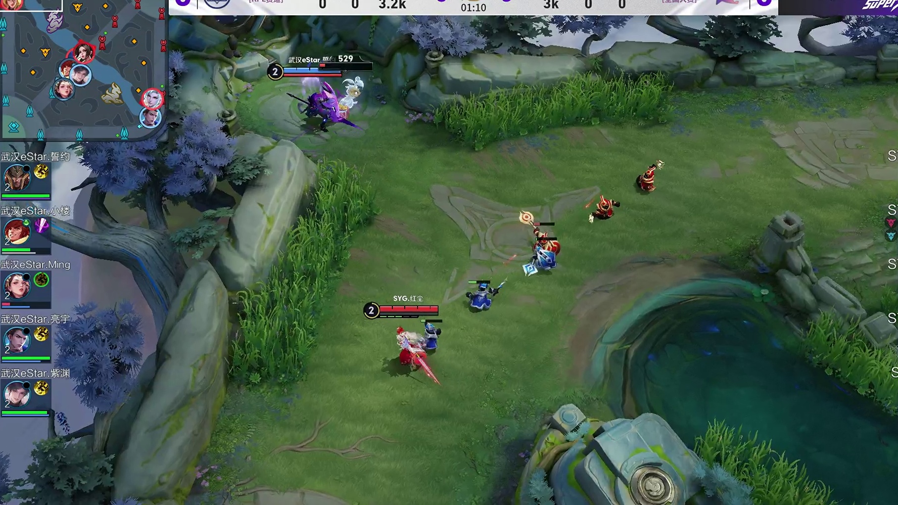 【第一局】SYG四人抱团反红，多多不知火舞击杀裴擒虎拿到一血