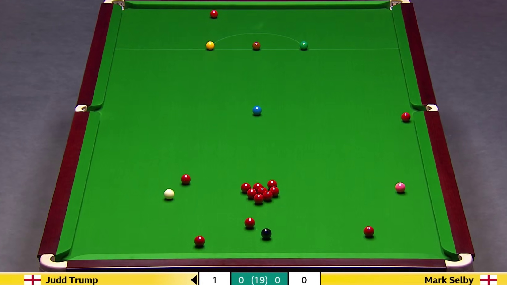 2025斯诺克英锦赛决赛！特鲁姆普VS塞尔比，第一局上！