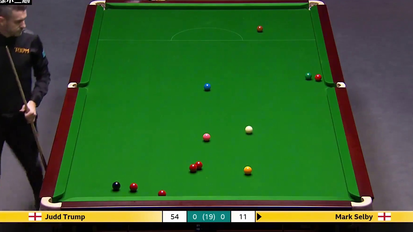 斯诺克超极限绝杀！塞尔比乱局上演细腻控球，落后51分绝杀小特 #斯诺克 #塞尔比 #特鲁姆普 #英锦