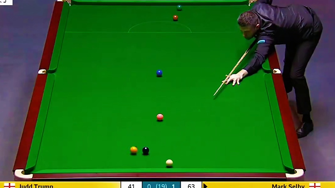 塞尔比状态起飞，攻防两端完全压制小特，霸气2连鞭势不可挡#塞尔比 #特鲁姆普 #英锦赛 #斯诺克