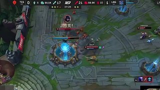 #lplLNG2-0戰(zhàn)勝TES，解說(shuō)不會(huì)打的團(tuán)，lng教你來(lái)打！#tes#lng