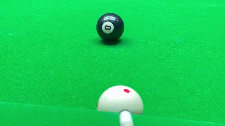 台球实战技巧之母球贴库