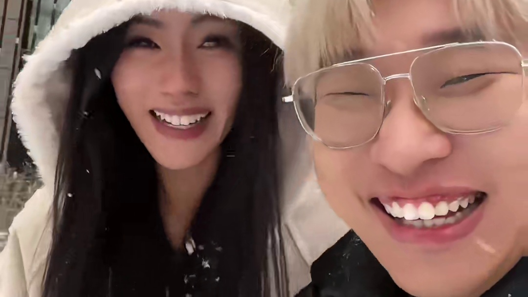 早上出门，竟然发现下雪了！记录我们的第一个雪天～