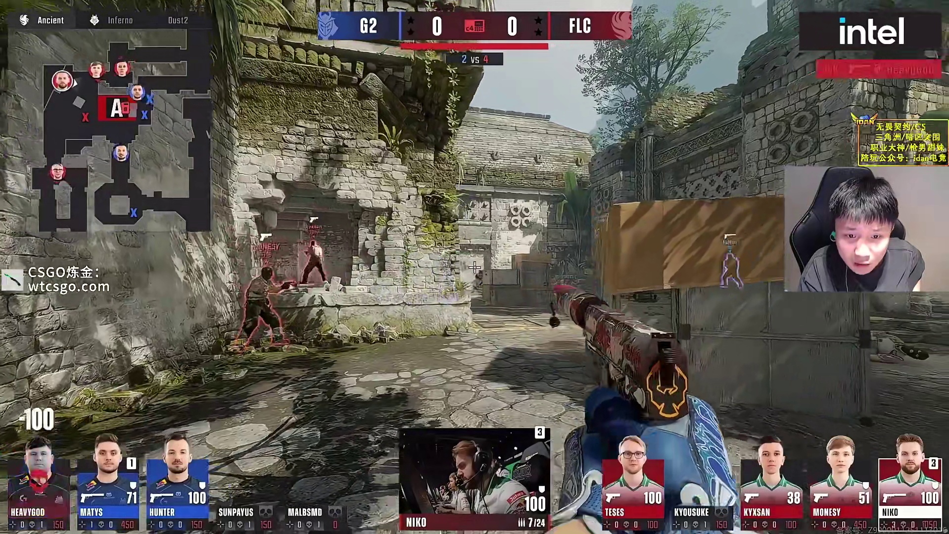 Niko手枪局五杀全是爆头吓坏蛋总，蛋总：尼神准到爆啦！