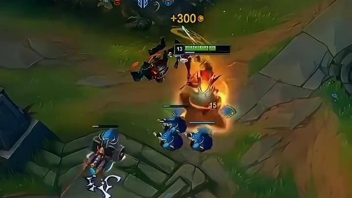 UZI亚索1v4全部击杀