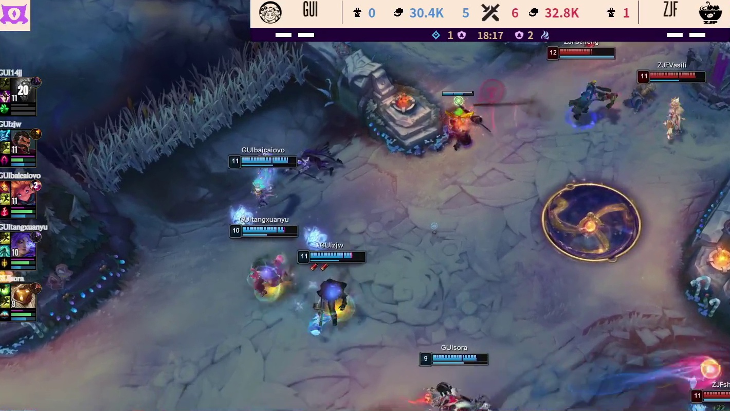 【第一局】张嘉文男枪中路被睡随后击杀