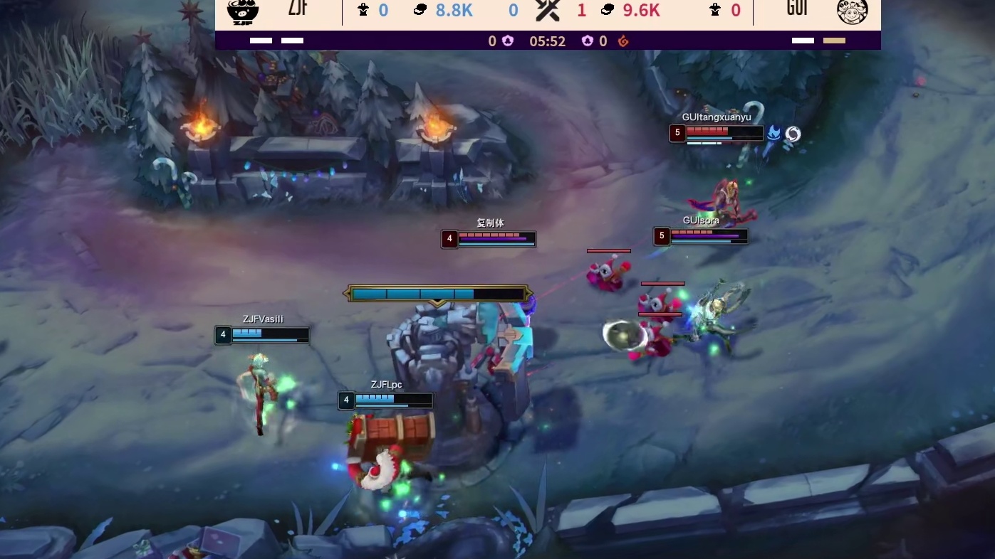 【第二局】张嘉文罕见支援下路再次击杀宣告