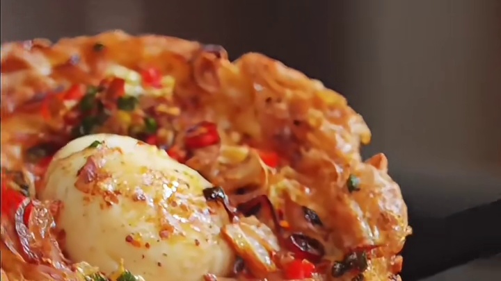 泰国美食推荐，正宗泰国菜培训，泰国美食香辣煎蛋 #教你做美食 #美食教程 #泰国美食#泰国小吃#泰国