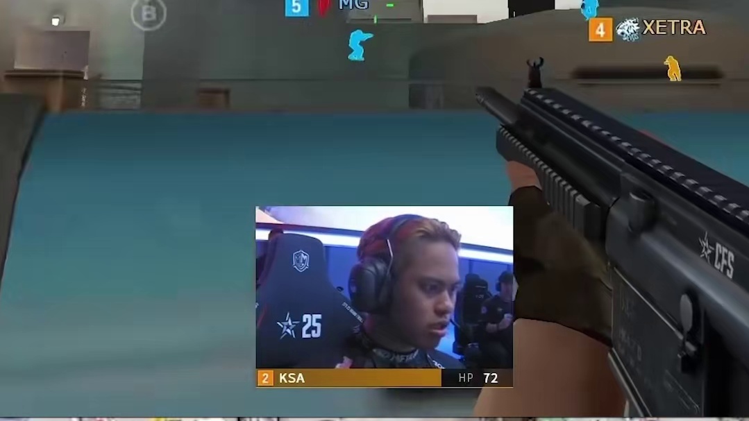 KSA手感来了豪取五杀，最后一个直接站到导弹上跟狙对枪