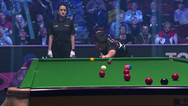 2025斯诺克单局限时赛  庞俊旭梅开二度长台解局