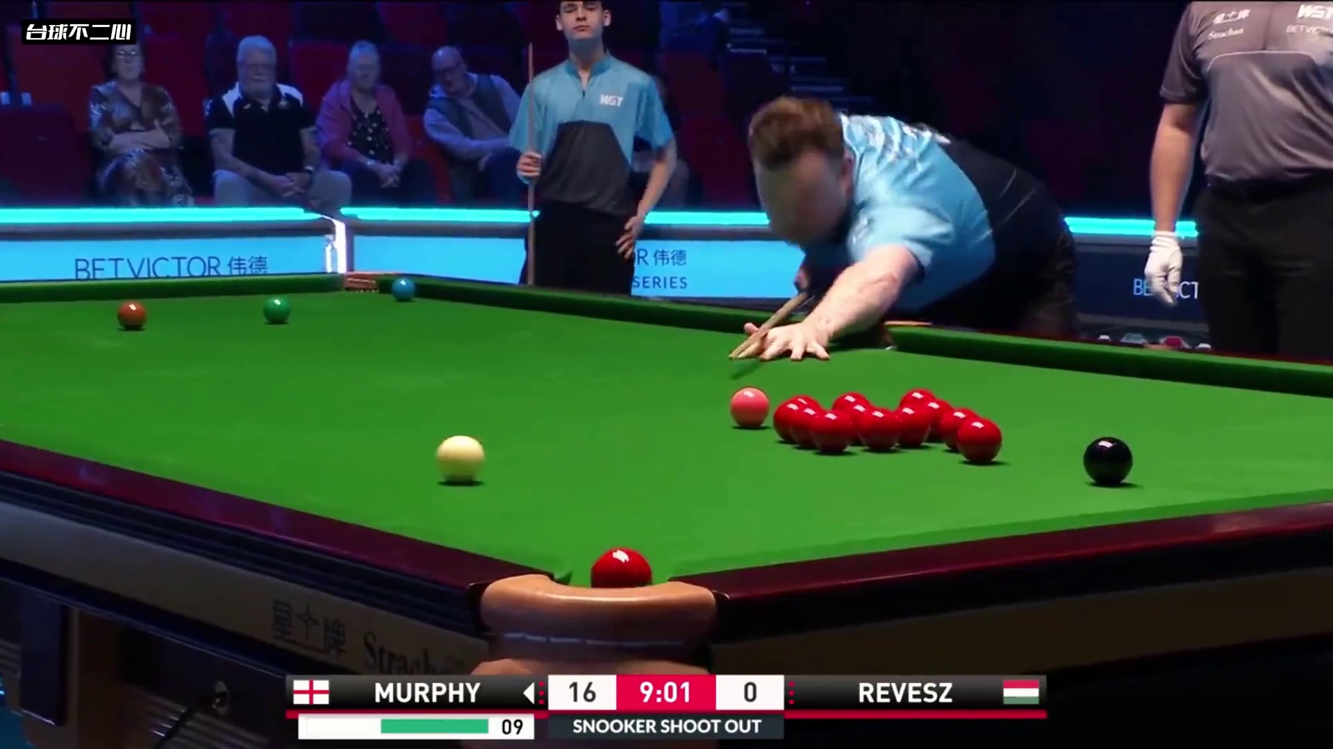 斯诺克最有激情的147！观众起哄限时10秒出杆，高能控球太帅 #斯诺克 #墨菲 #精彩片段 #147