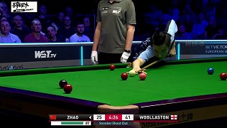 趙心童再戰(zhàn)單局限時賽，高開低走，火速反超比分，后2分鐘尷尬了