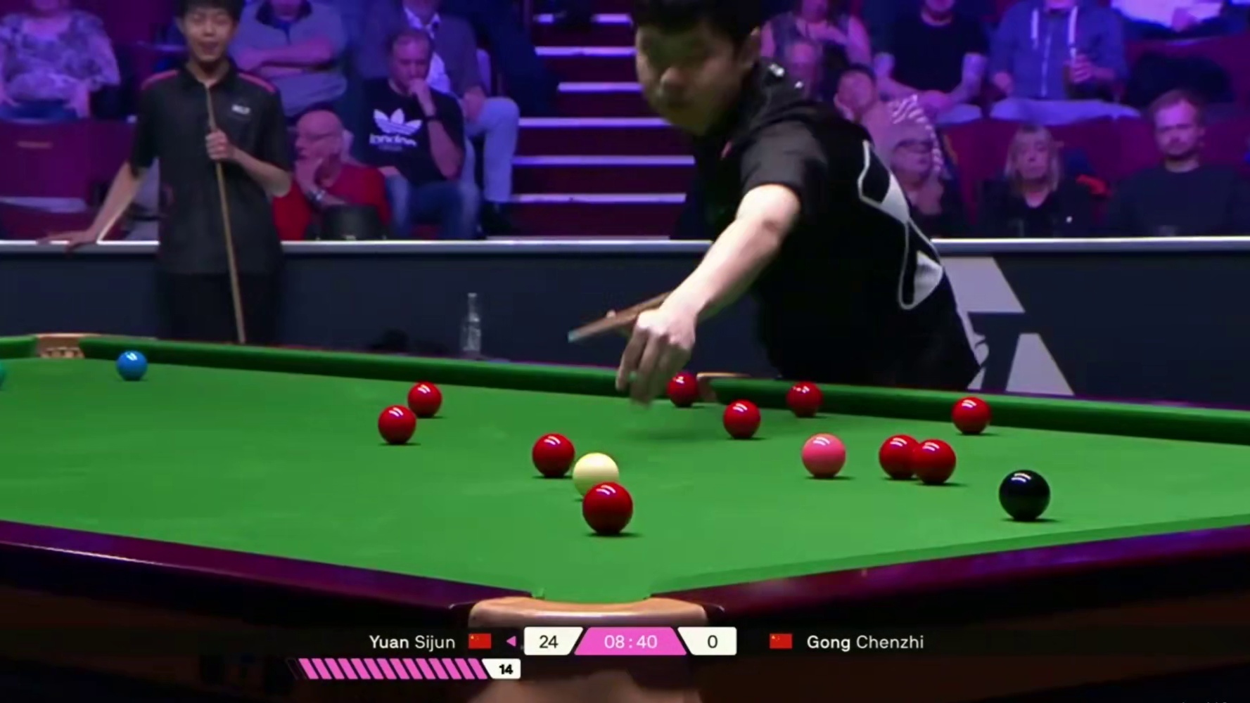 2025斯诺克单局限时赛；袁思俊vs巩晨智