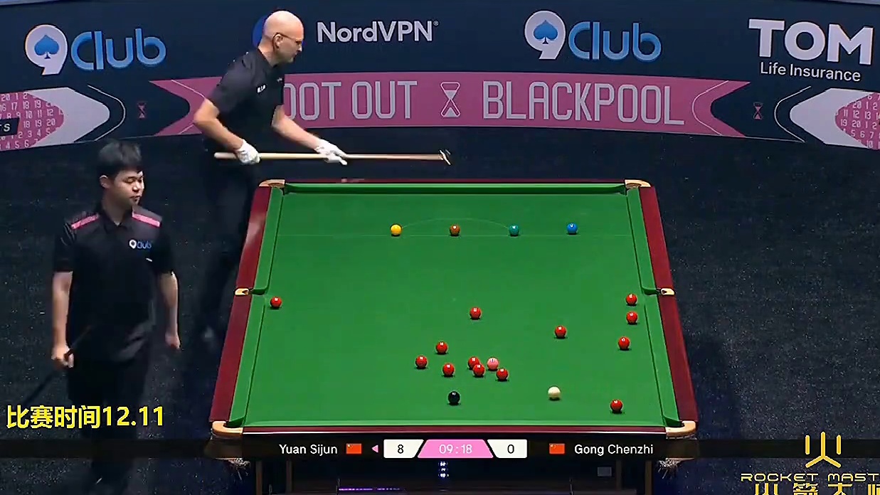 2025单局限时赛，19岁中国小将中八式开球，全场沸腾了#斯诺克 #单局限时赛 #丁俊晖 #中八 #