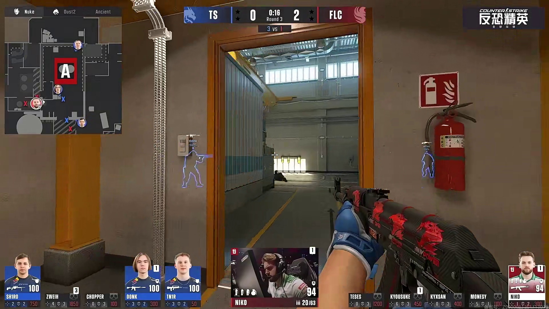 zweih死守铁门吹风机换到三人带领绿龙拿到首分！