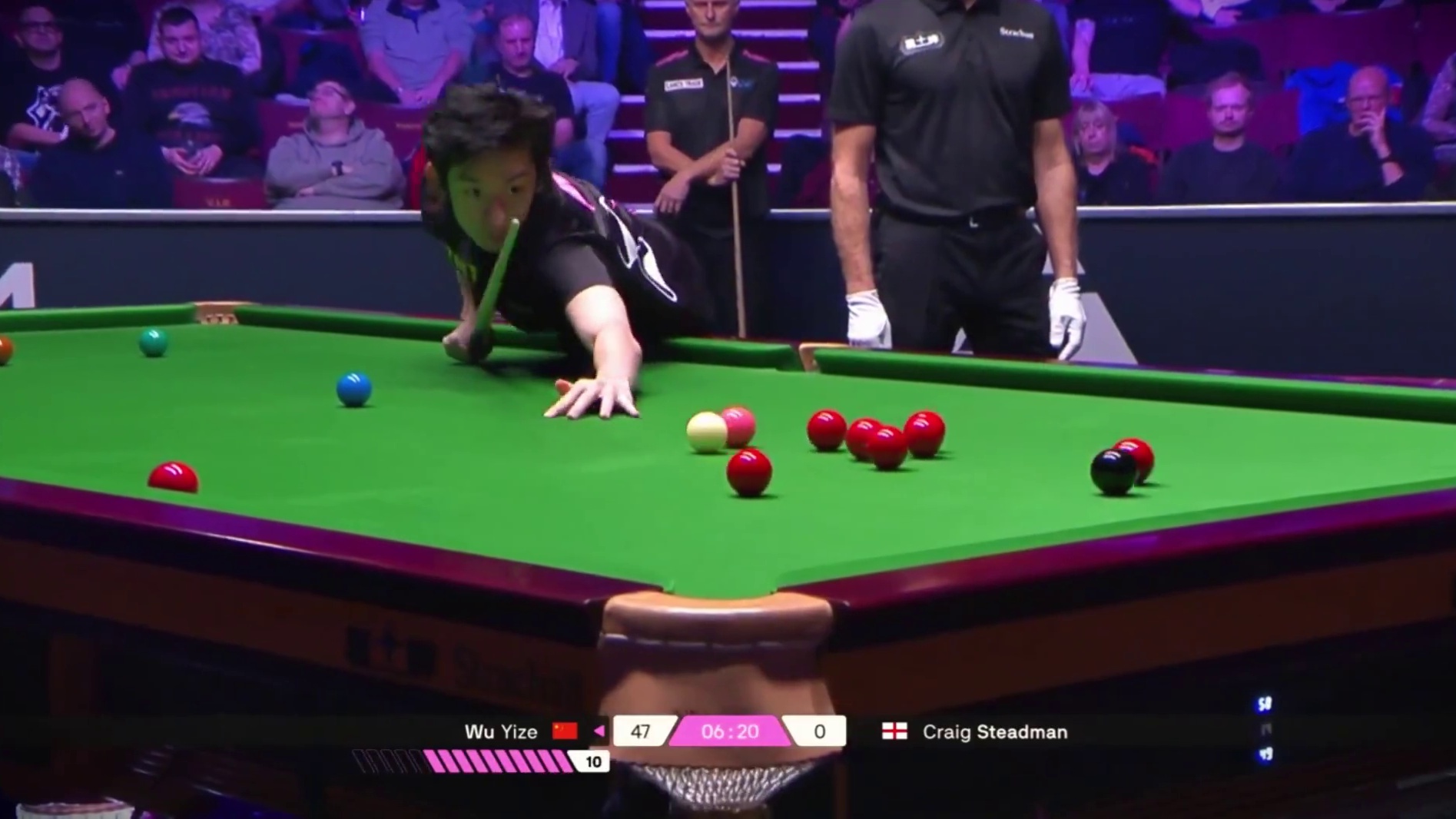 2025单局限时赛：吴宜泽1-0战胜克雷格晋级64强