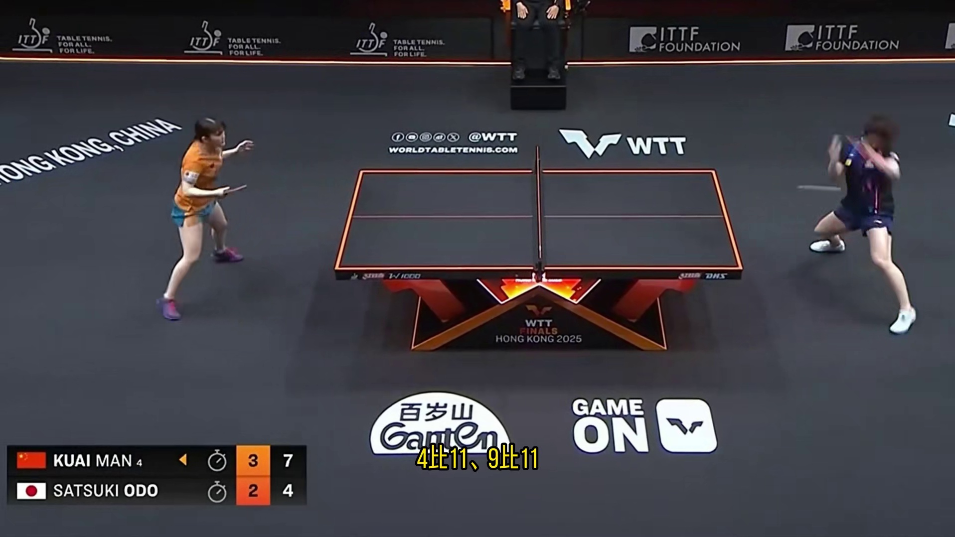 4-2战胜大藤沙月，蒯曼跻身香港总决赛四强