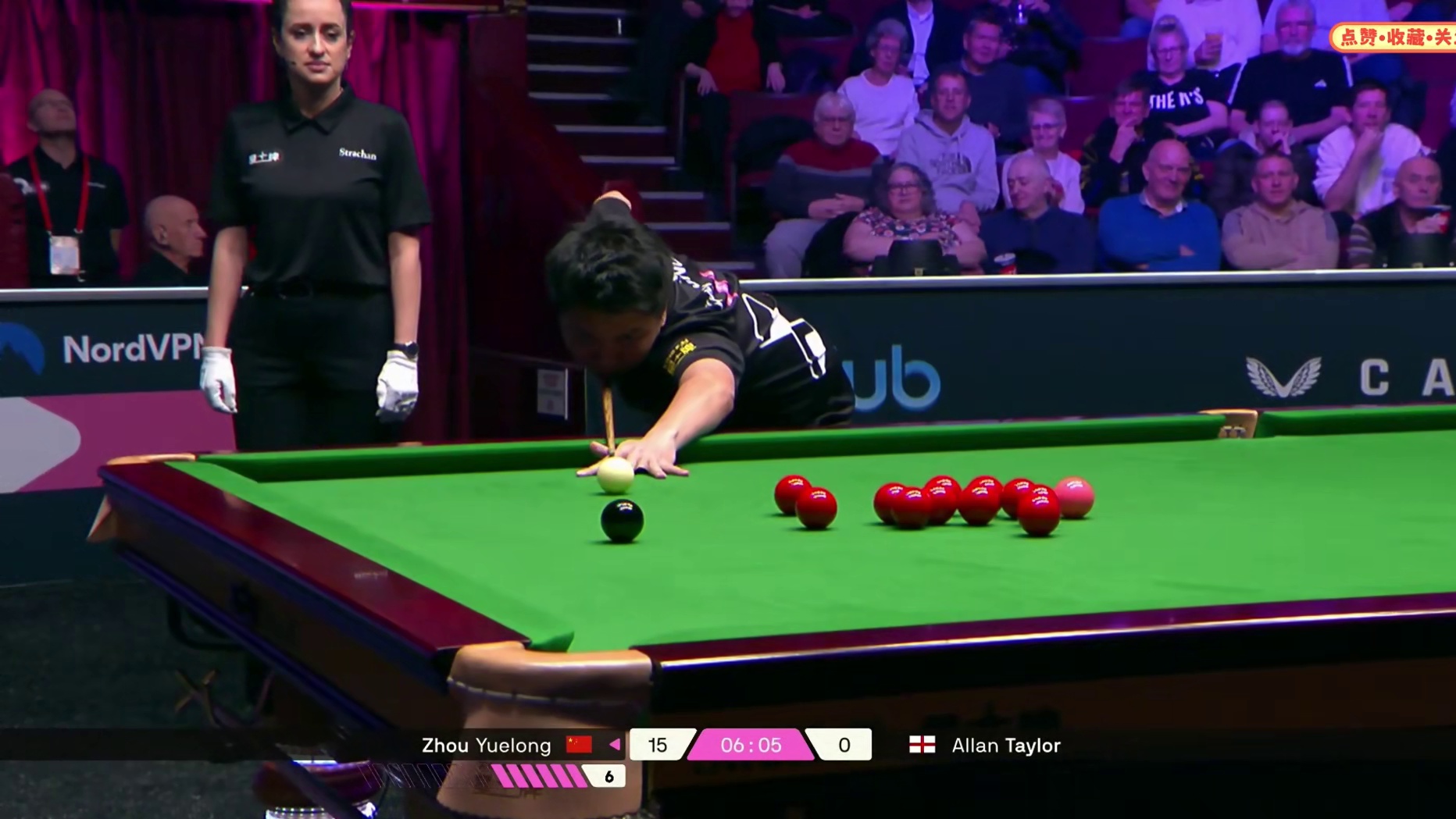 2025斯诺克单局限时赛！周跃龙准度逆天零封对手，轻松晋级32强！
