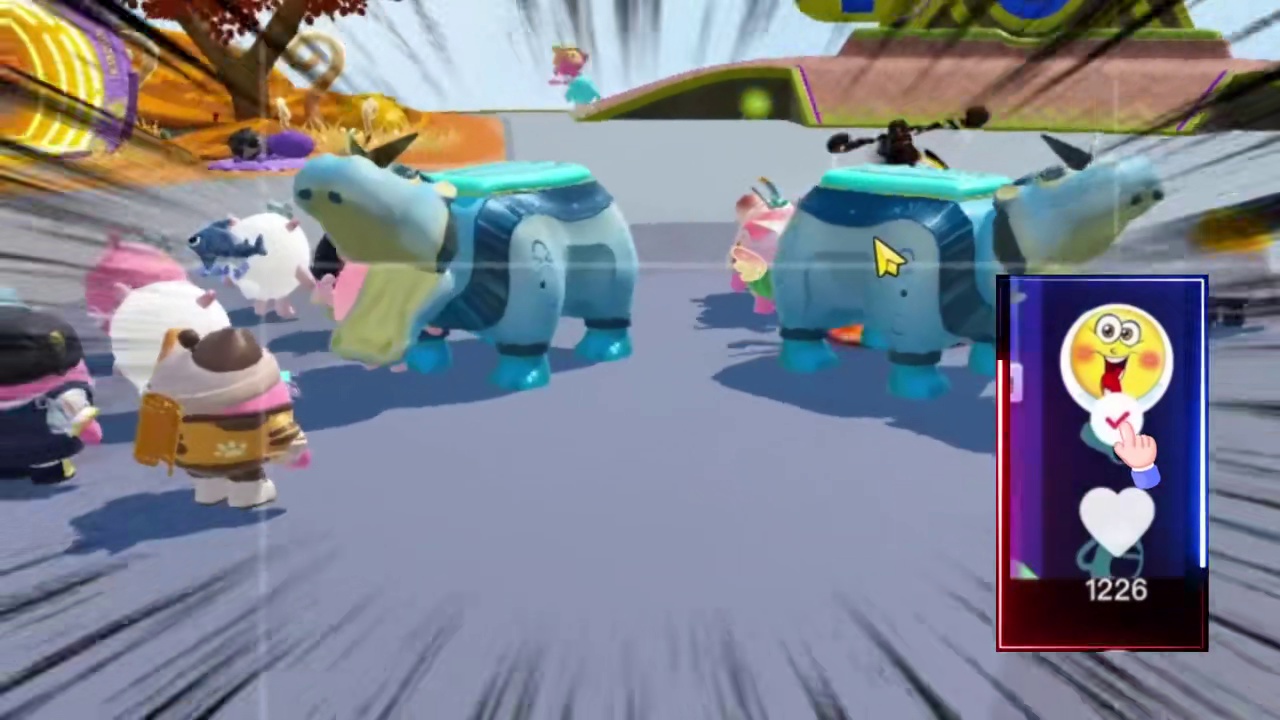 蛋仔派对:别被吃掉！小心河马 