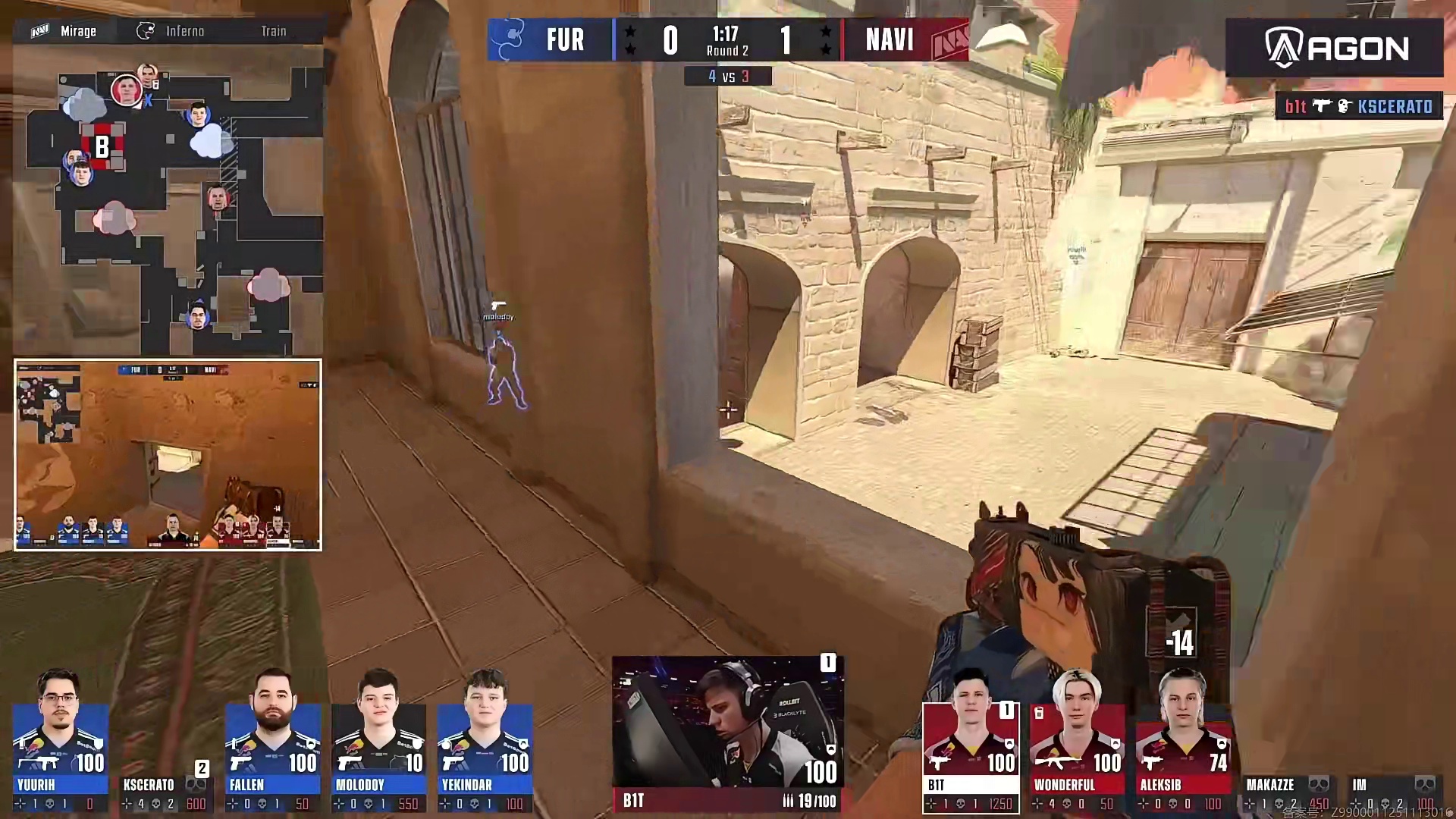 b1t吹风机极限三杀，NAVI3v5翻盘