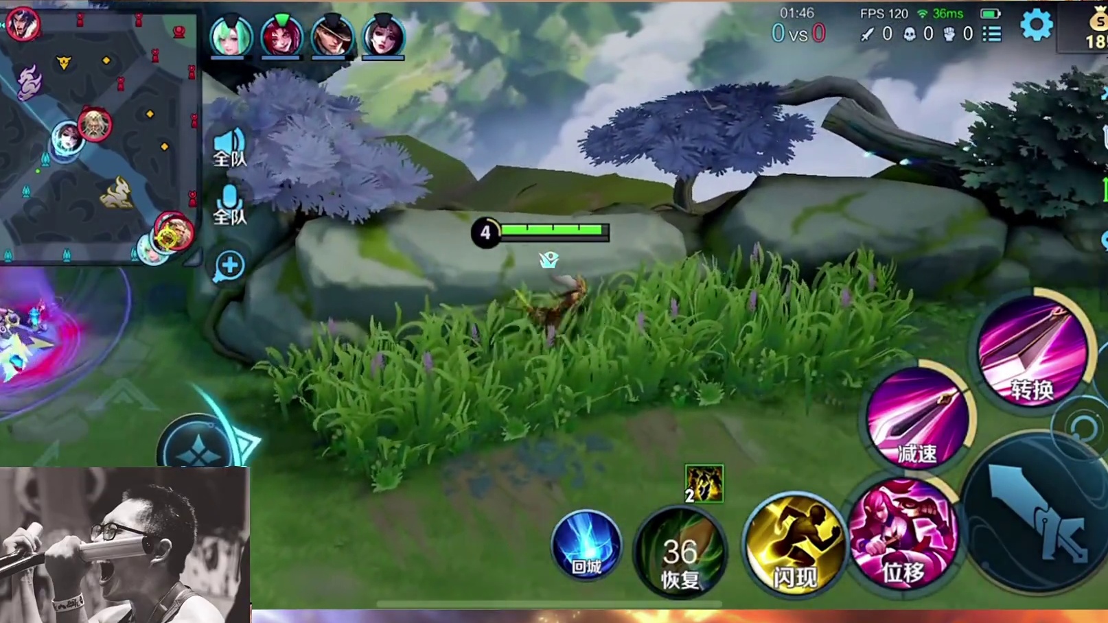 花木兰完整对局，路排遇小朋友展现实力