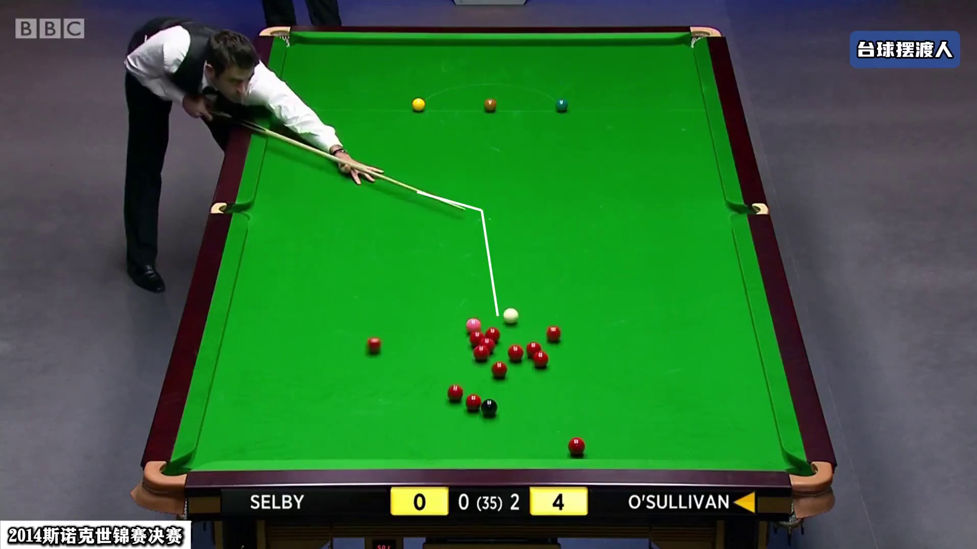 火箭爆杆K球进一步给塞尔比施压！打法激进，强势破百嗨翻全场 #斯诺克 #台球 #奥沙利文 #塞尔比 