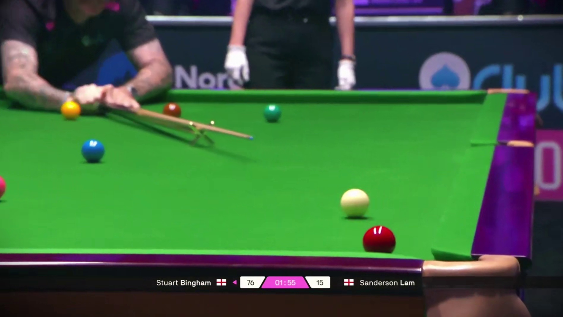 2025单局限时赛：宾汉姆1-0战胜林杉峰晋级16强