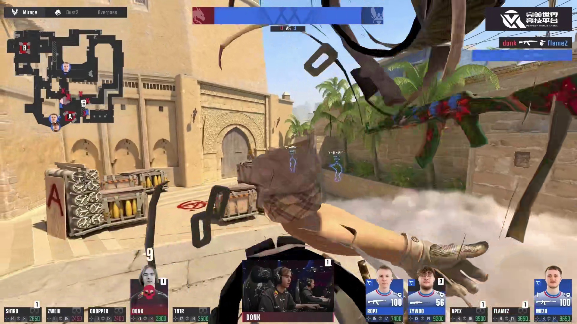 ZywOo神级AWP三杀锁定胜局