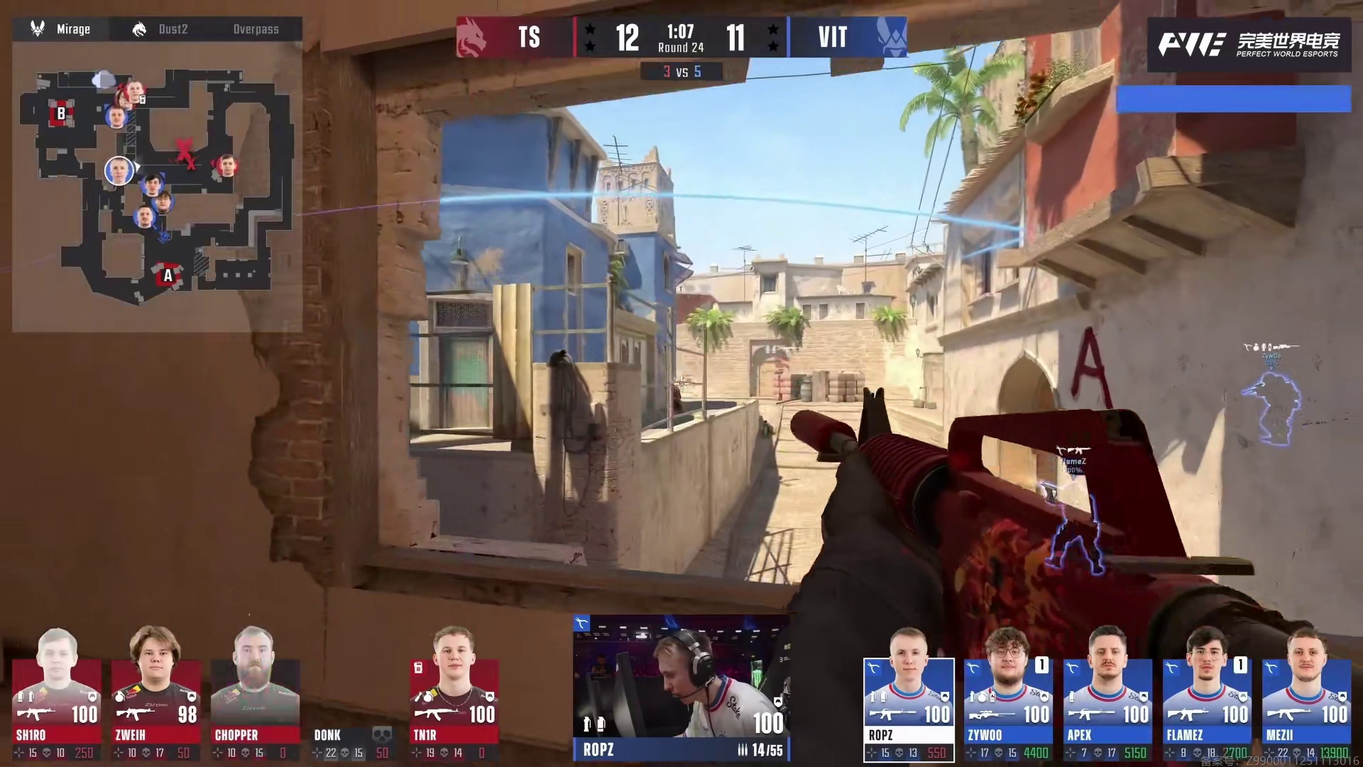 mezii三杀收割25人头助Vitality进入加时