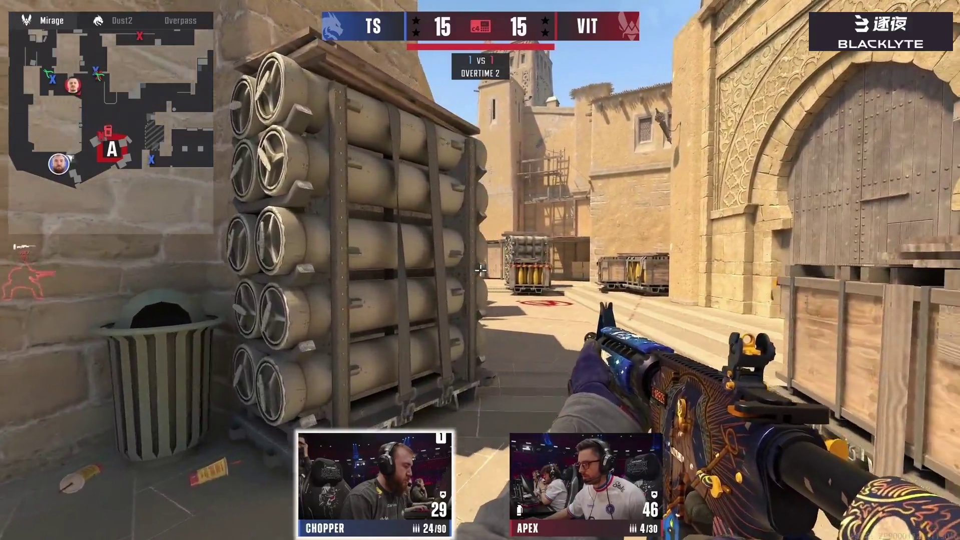 ropz三杀力挽狂澜！apEX拿下残局完成3v5绝境翻盘