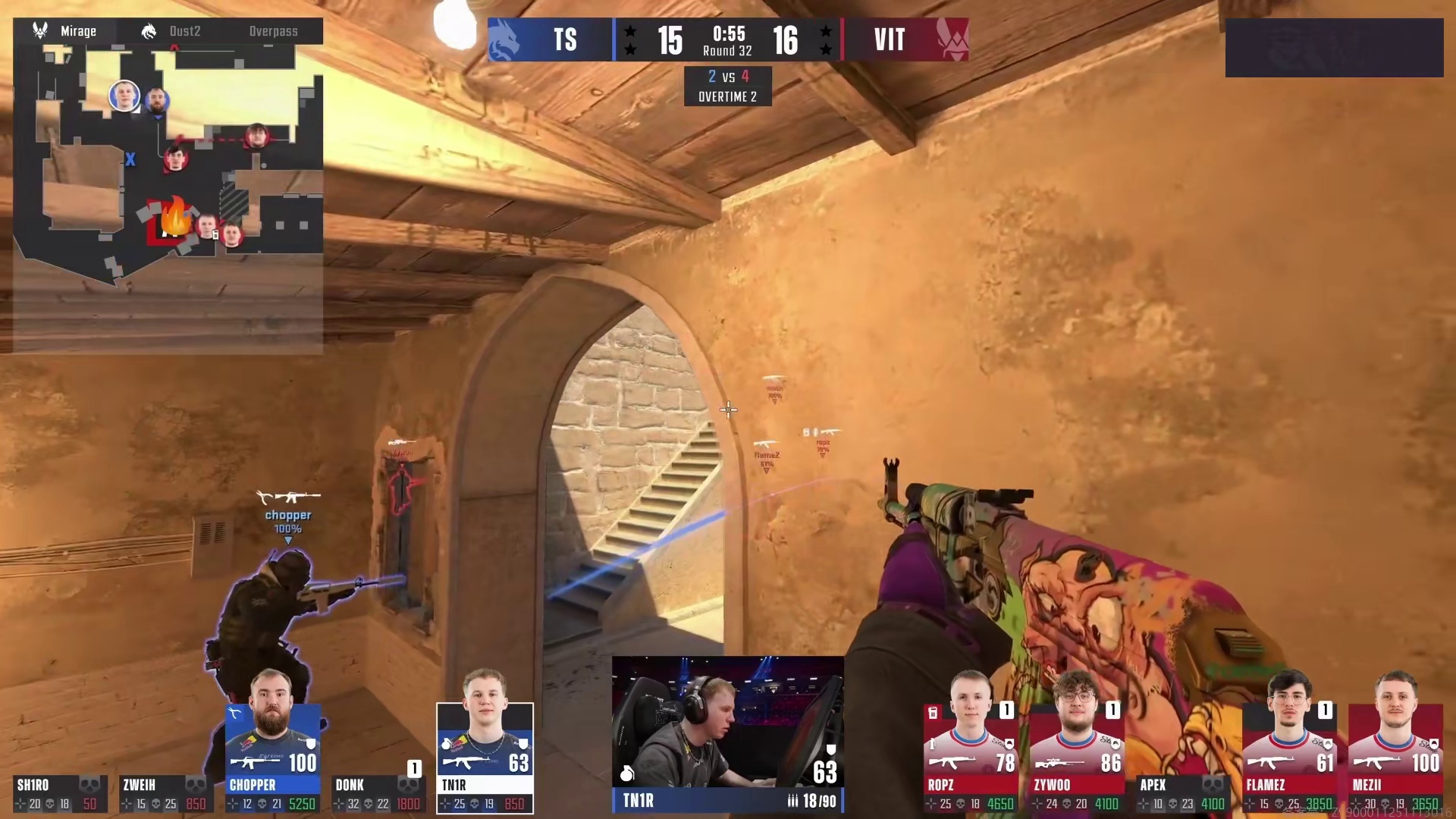 Chopper天神下凡！1V3残局惊天逆转