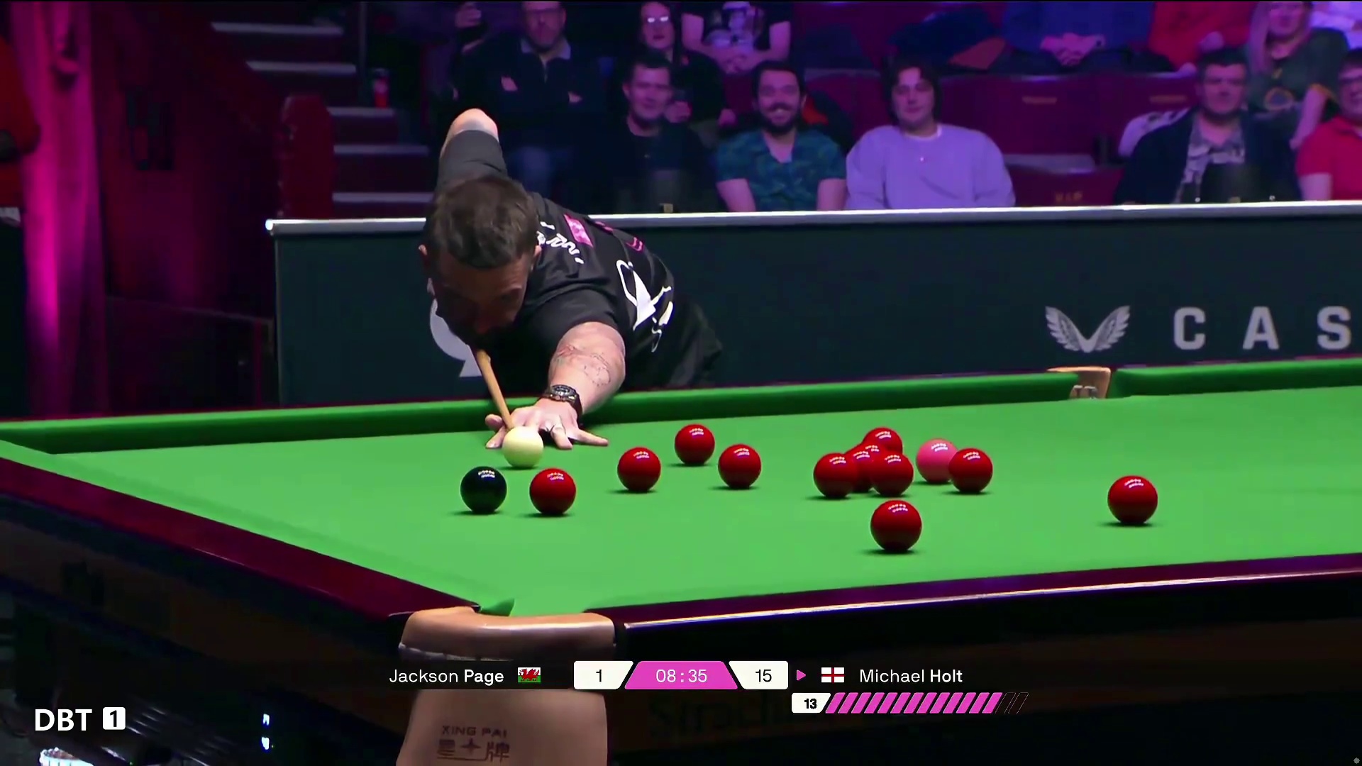 霍尔特VS杰克逊-佩奇 2025斯诺克单局限时赛第二轮