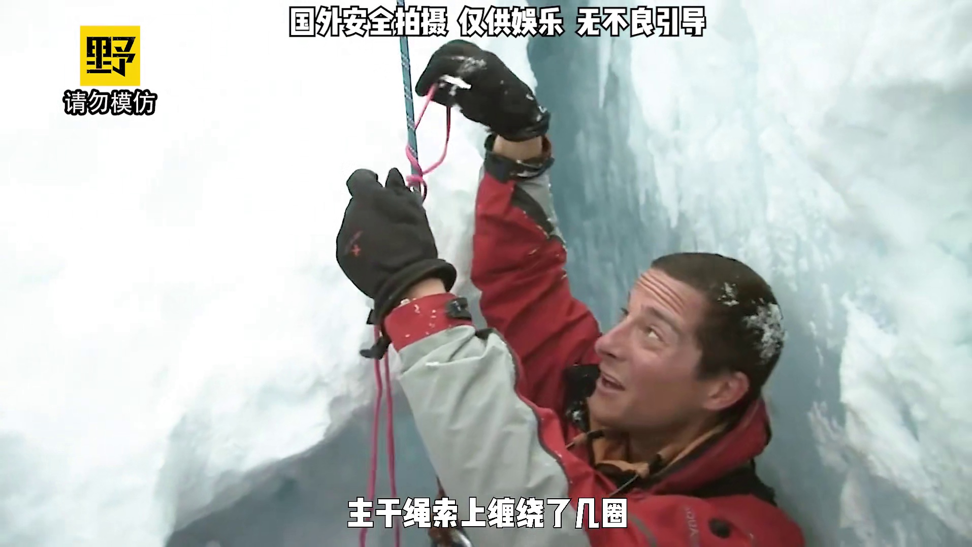 贝爷前往雪山冒险，饿的只能吃绿化带！