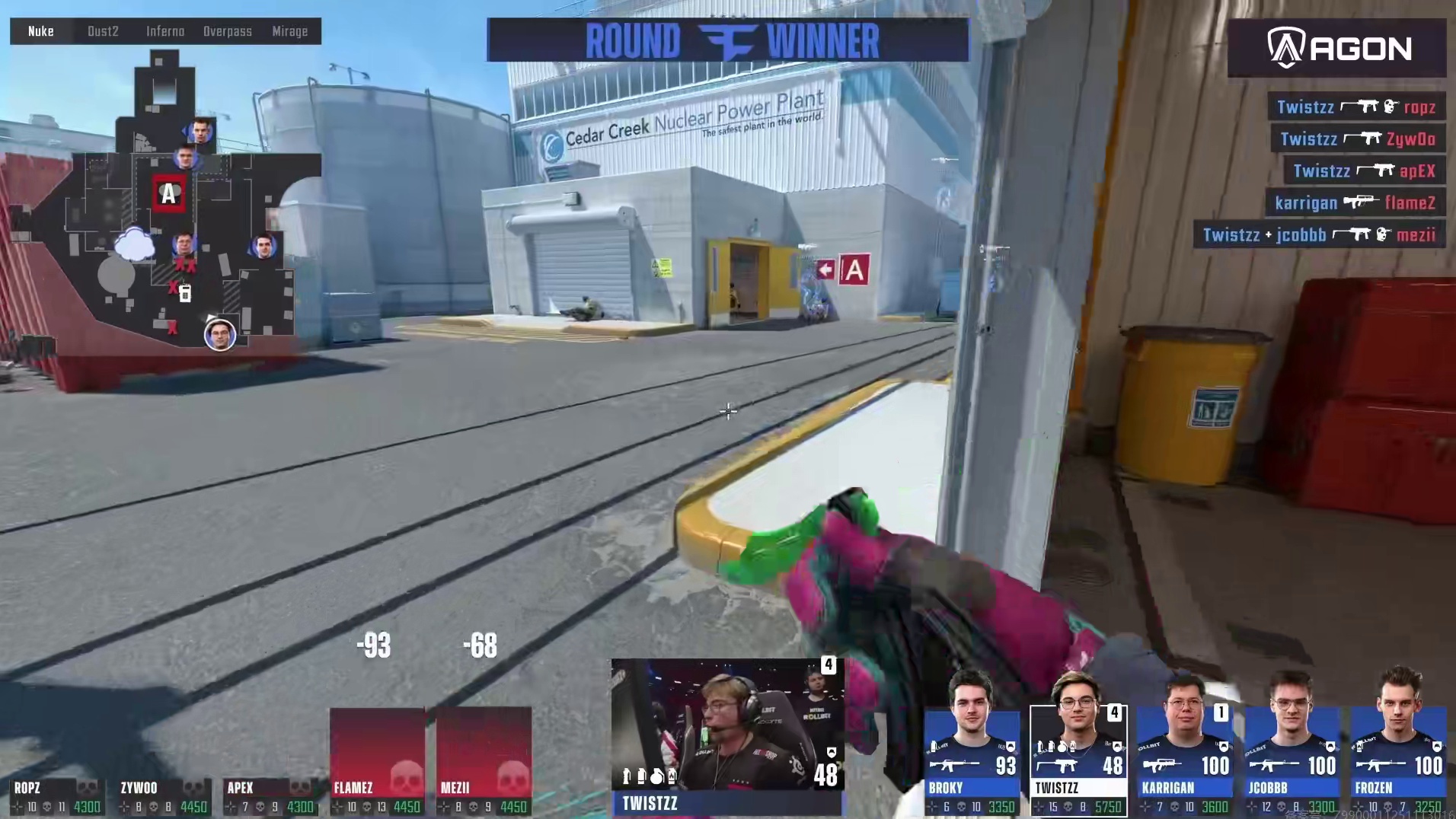 Twistzz外场四杀碾压小蜜蜂ECO局！