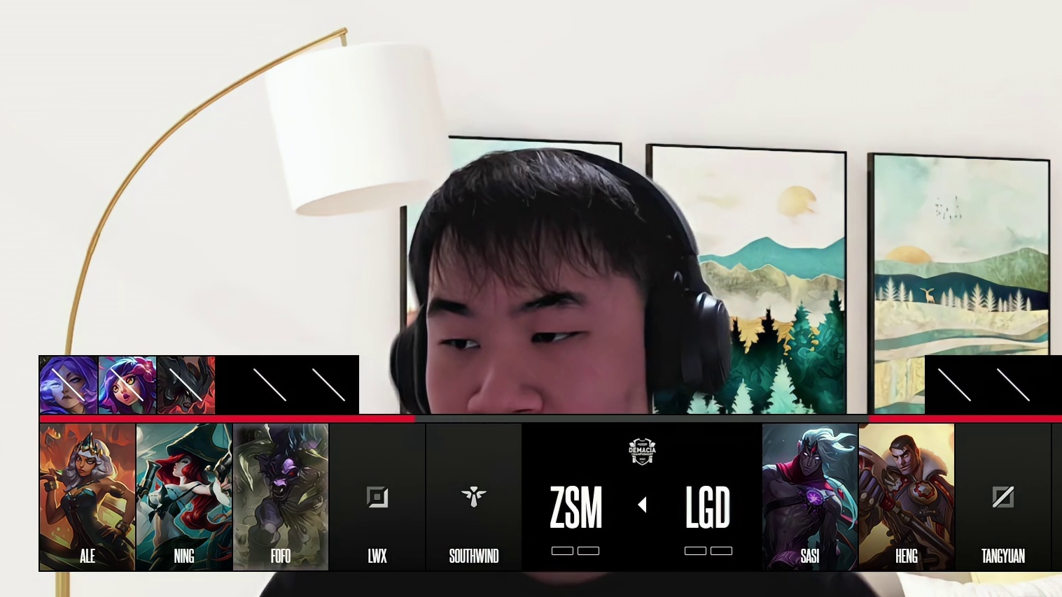 ZSM vs LGD 德杯小组赛第一局BP