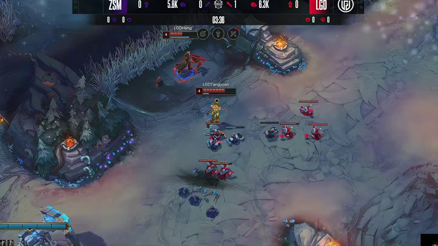 【第一局】Ale亚恒支援中路，Ning琪亚娜丝滑连招击杀Heng杰斯