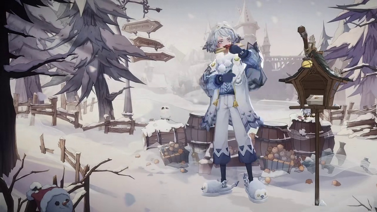 ✦全新时装「雪域漫行记」·鉴赏✦ 雪花簌簌飘落间，小雪鸮衔着一封系有丝带的信笺轻盈穿过，将冬日邀请函