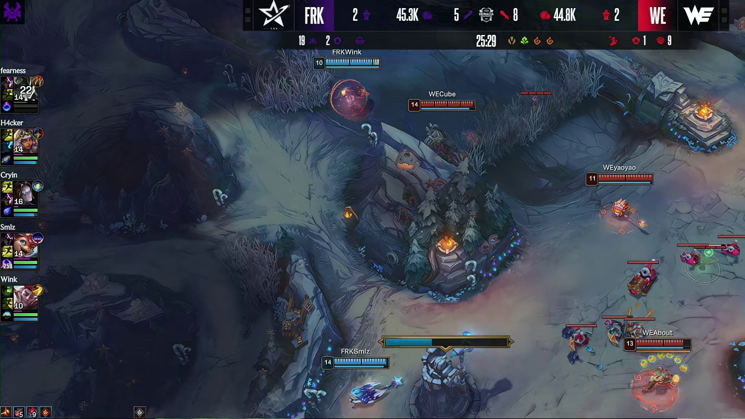 【第一局】Monki狼母大招命中Smlz将其击杀