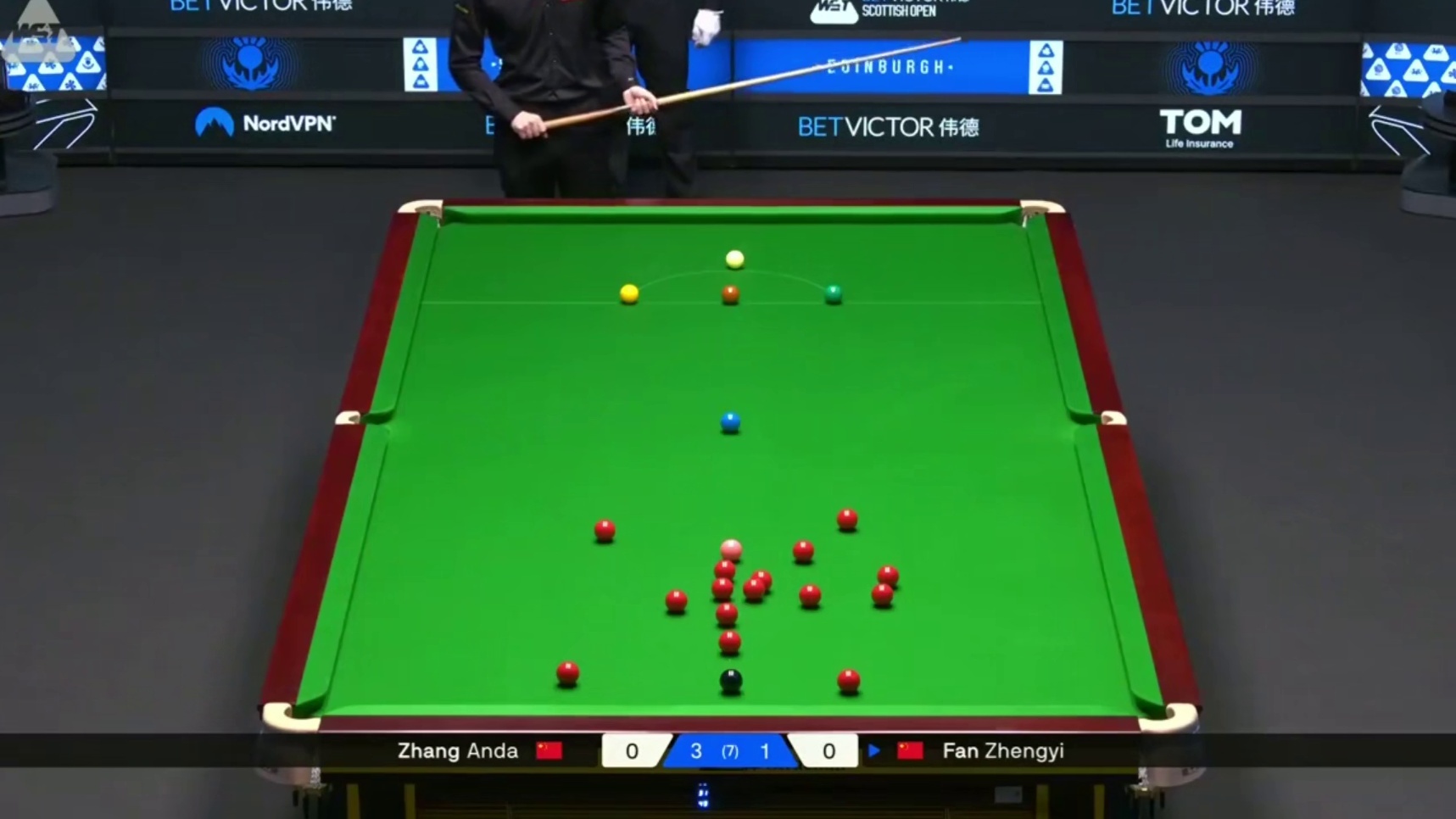 2025斯诺克苏格兰公开赛：张安达vs范争一