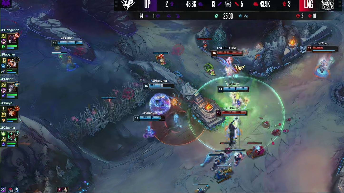 【第一局】luoyiyu琪亚娜秒杀MISSING卡尔玛，baiye鲁莽闪现过前被击杀