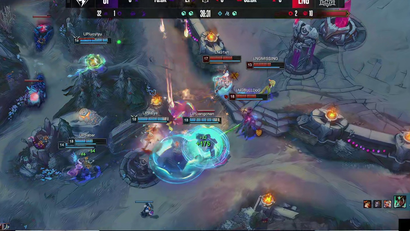 【第一局】Liangchen雷克塞变身城墙，UP首局轻取LNG