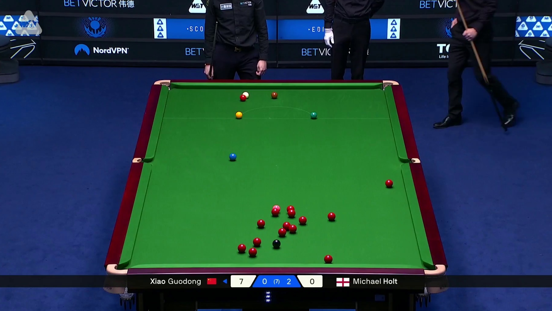 2025斯诺克苏格兰公开赛！肖国栋VS霍尔特