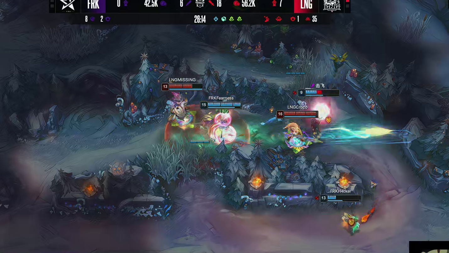 【第二局】Croro赵信三杀游龙，LNG零封FRK