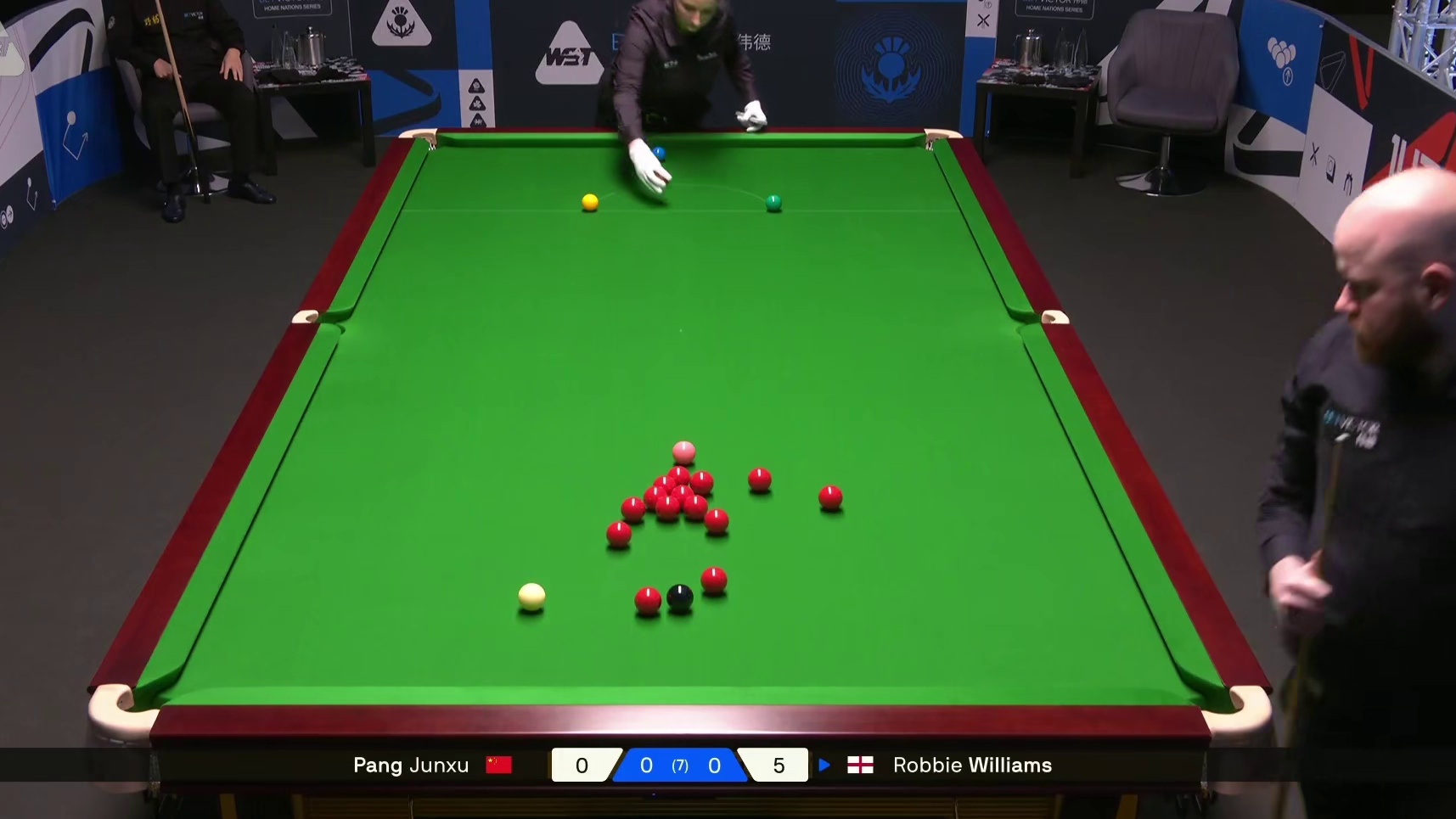 2025斯诺克苏格兰公开赛：庞俊旭vs威廉姆斯