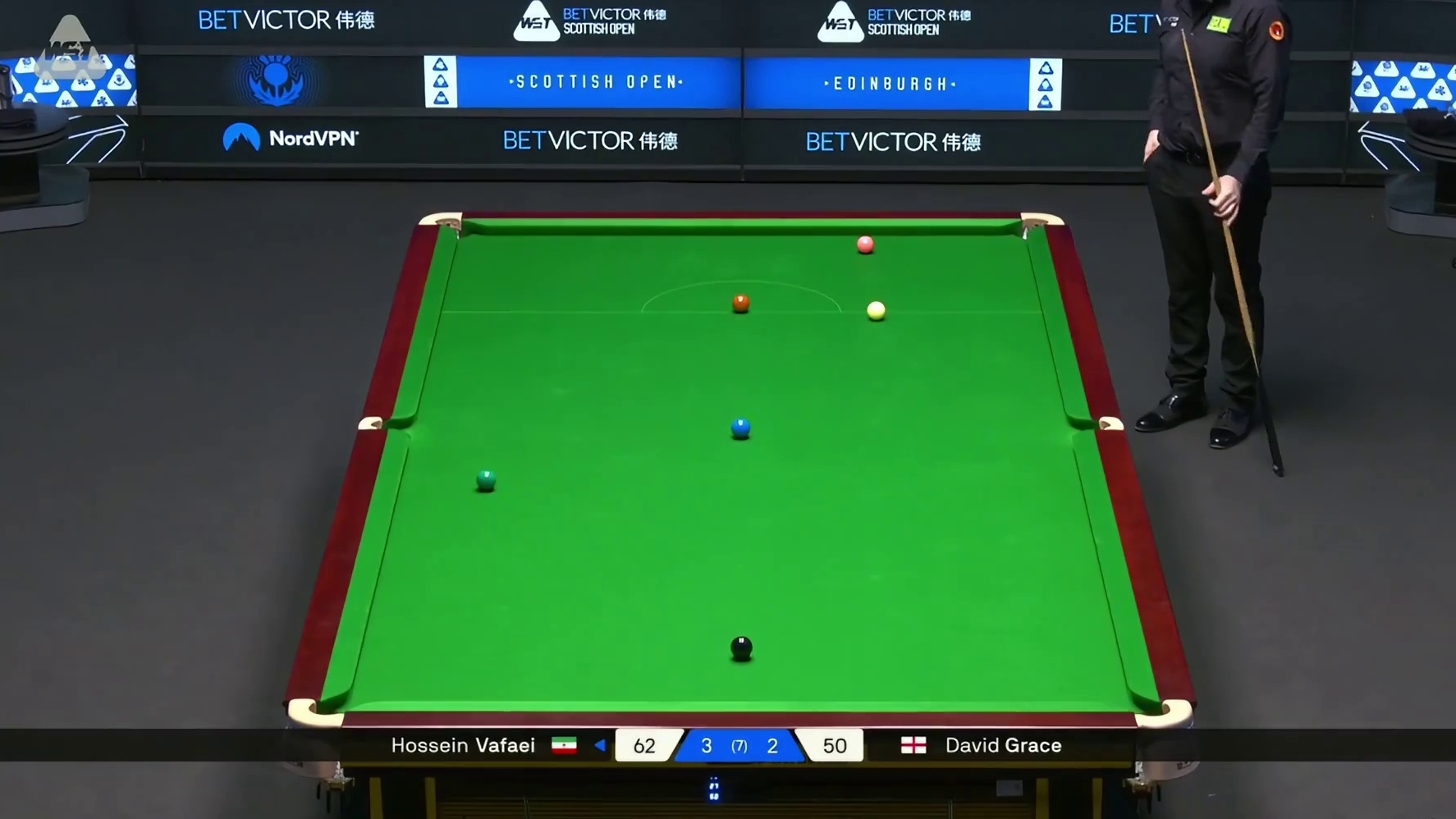 2025斯诺克苏格兰公开赛：瓦菲vs格蕾斯