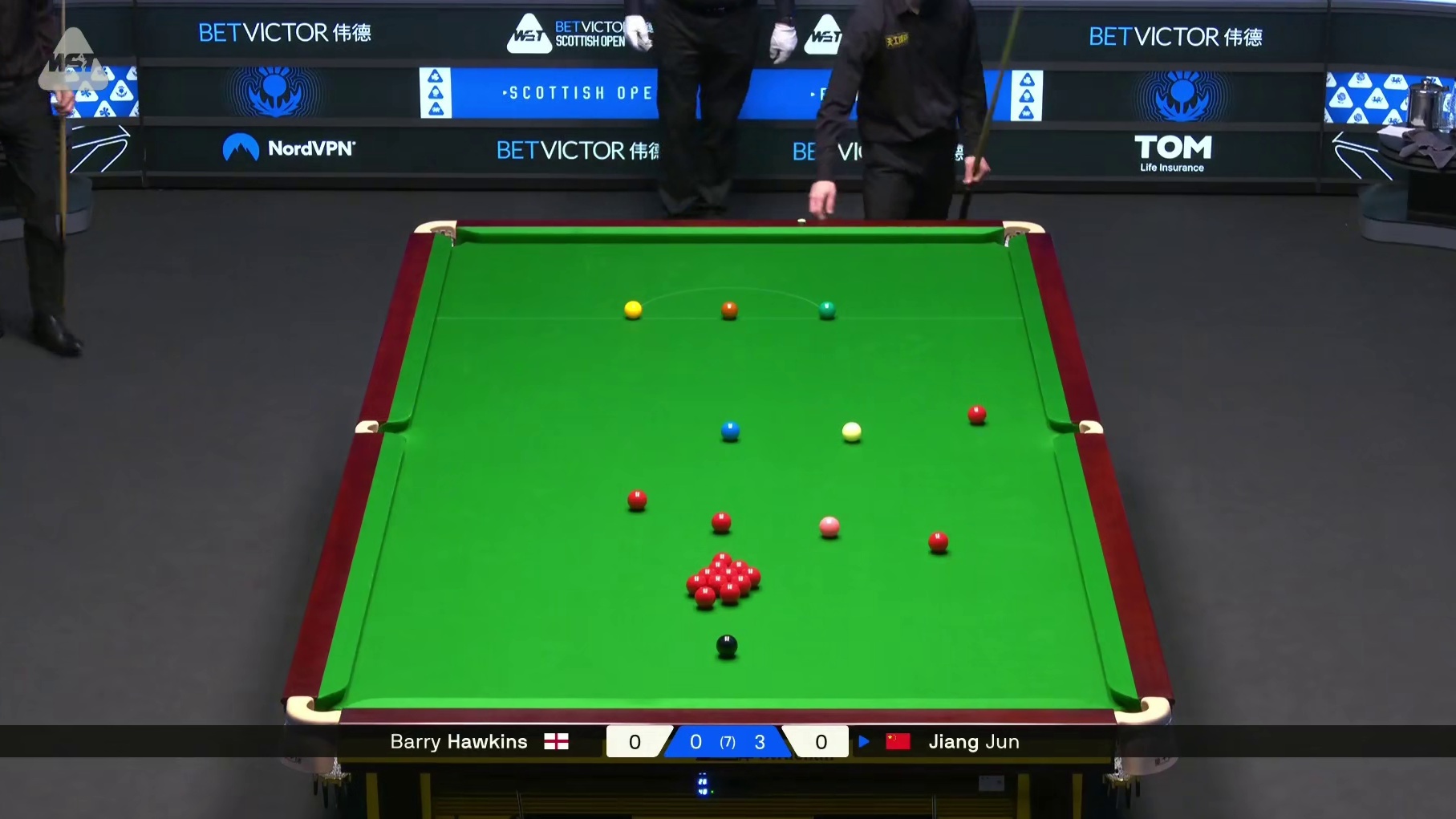 2025苏格兰公开赛！江俊3比0霍金斯！