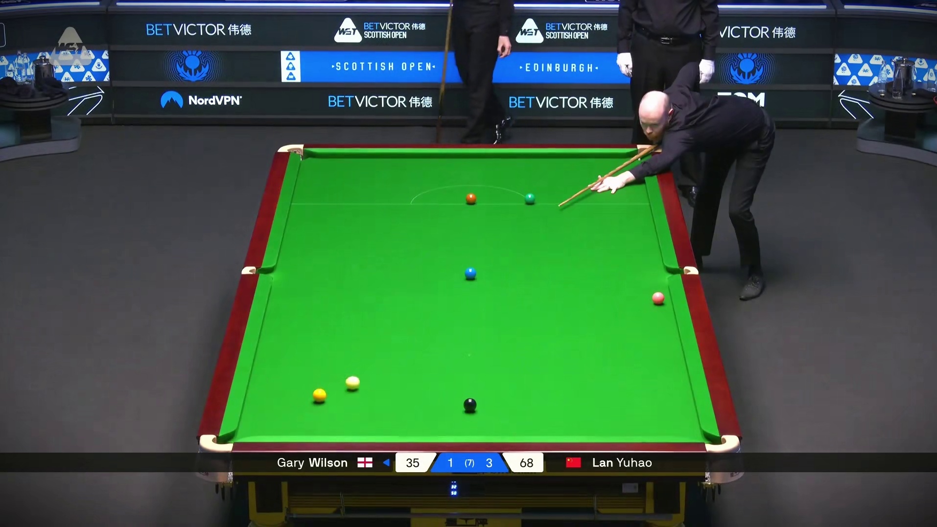 2025苏格兰公开赛：蓝裕豪4-1战胜加里晋级32强